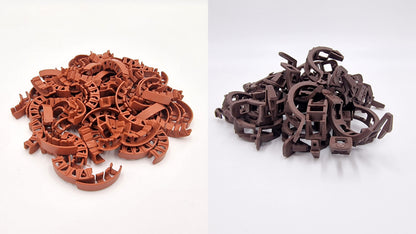 Set of 50 plant clips + 100 vine supports for tomatoes, peppers, cucumbers, climbing aid