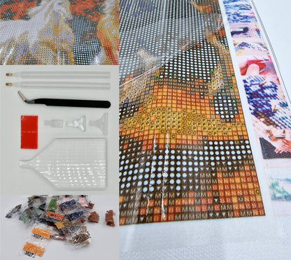 Diamond Painting DIY 5D Diamantmalerei Pferde Herde  30x40 cm Gemälde Wanddekoration Gemälde Freizeitspaß Erwachsene Jugendliche