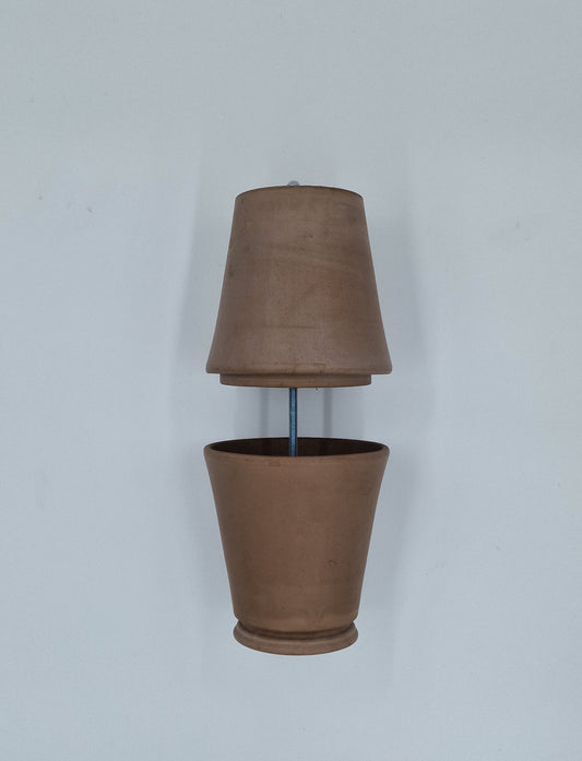 Teelichtofen Tischkamin Tischofen doppelwandig Tischdeko DIY 4 Kerzen sandfarben