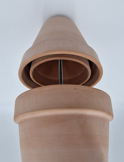 Tealight oven, table fireplace, double-walled table oven, DIY table decoration, 4 candles, sand-colored