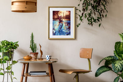 Paint by Numbers for Adults: Mermaid, 40x50 cm, DIY Oil Acrylic Canvas Picture Decoration, Mermaid, 1 Piece