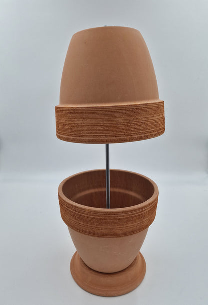 Teelichtofen Tischkamin Tischofen doppelwandig Tischdeko DIY 5 Kerzen tonfarben