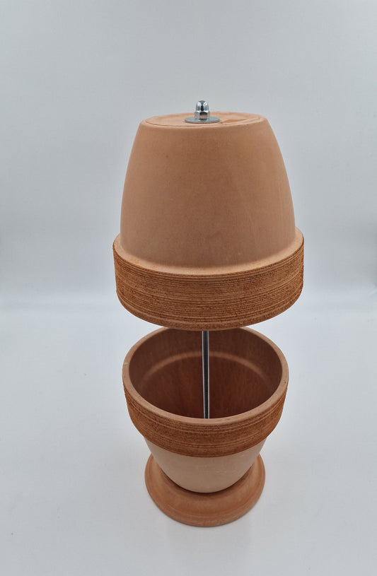 Teelichtofen Tischkamin Tischofen doppelwandig Tischdeko DIY 5 Kerzen tonfarben