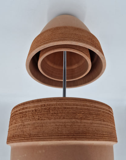 Teelichtofen Tischkamin Tischofen doppelwandig Tischdeko DIY 5 Kerzen tonfarben