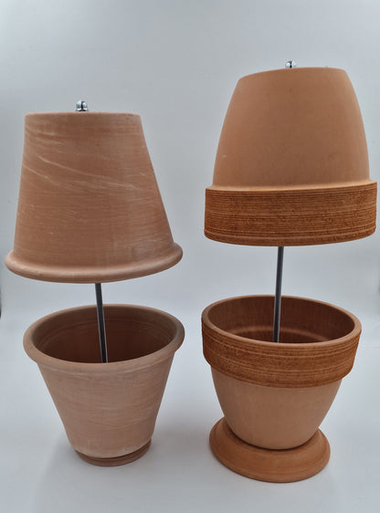 Teelichtofen Tischkamin Tischofen doppelwandig Tischdeko DIY 5 Kerzen tonfarben