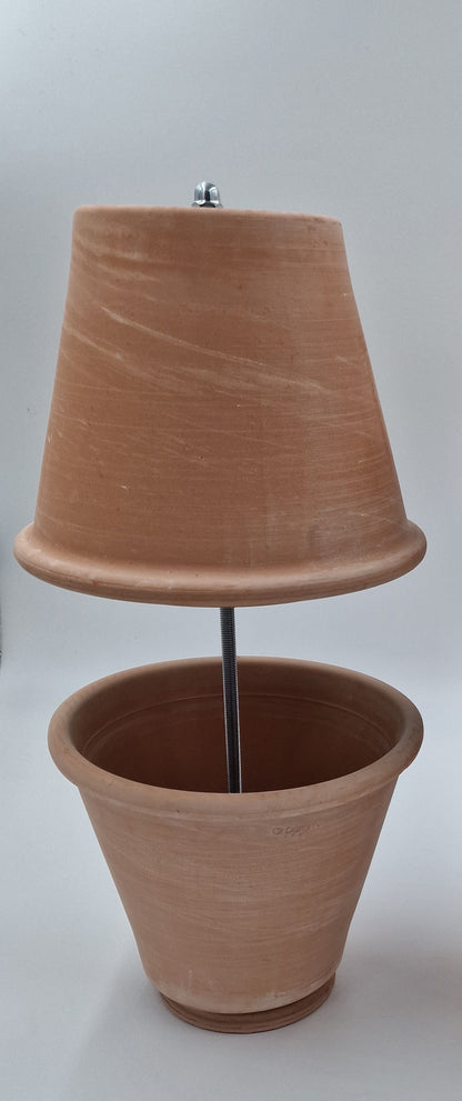 Tealight oven, table fireplace, double-walled table oven, DIY table decoration, 5 candles, marbled