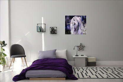 Malen nach Zahlen Erwachsene Einhorn 40x50 cm Paint by Numbers DIY Öl Acryl Leinwand Bild Dekoration Unicorn Night 1 Stück