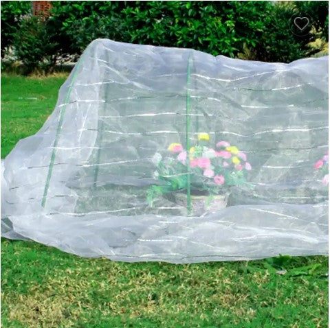Insektenschutznetz 1,8 x 10 m Weiß feinmaschig 1x1 mm Gemüseschutznetz Garten Gartennetz Pflanzen Laub Netz