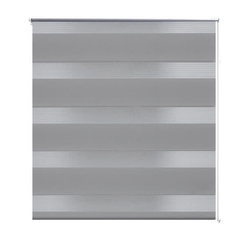 Doppelrollo Seitenzug 120 x 175 cm grau Sichtschutz Rollo Vorhang Fenster