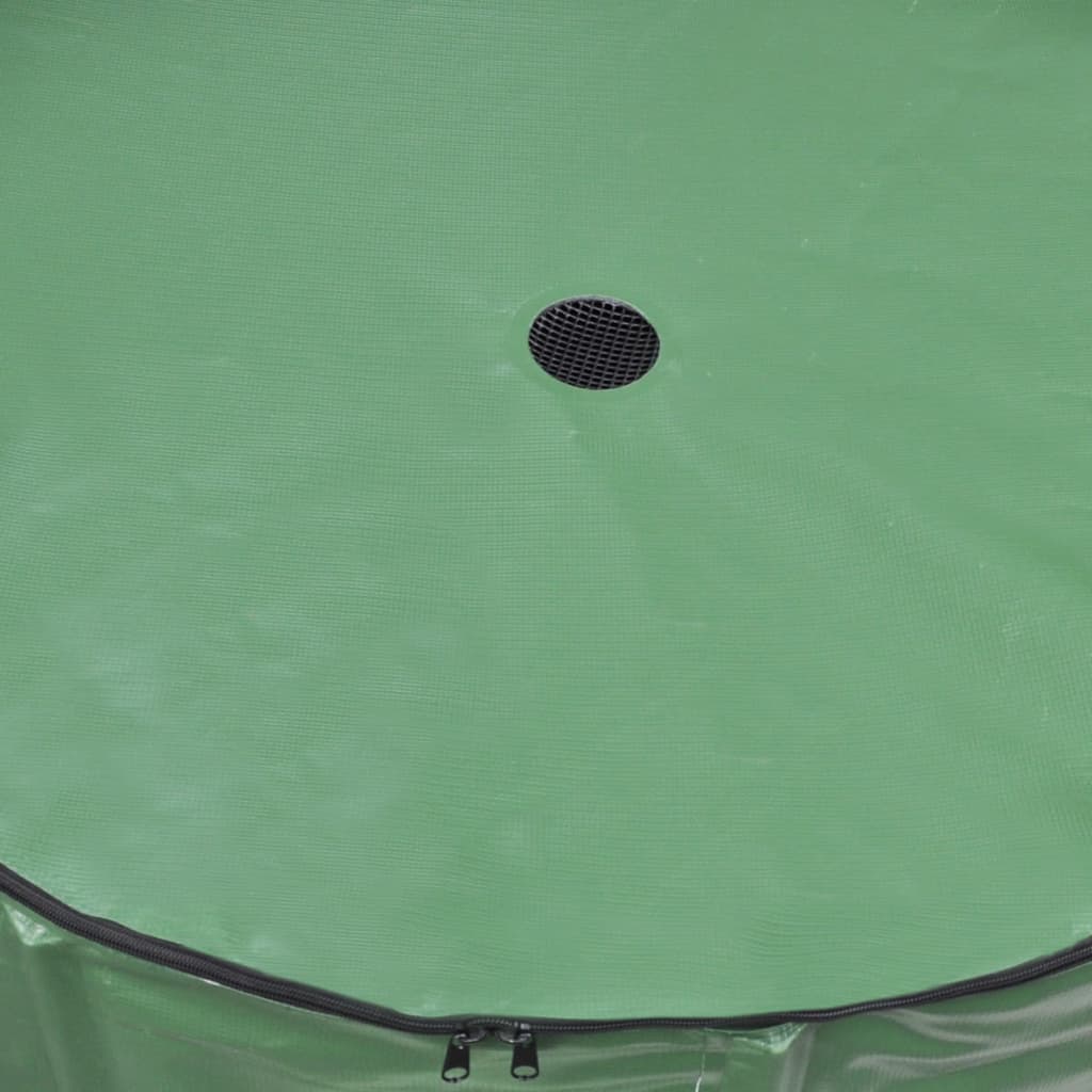 Wasserspeicher Regentonne faltbar Wassertank 750L 100 x 100 cm PVC grün