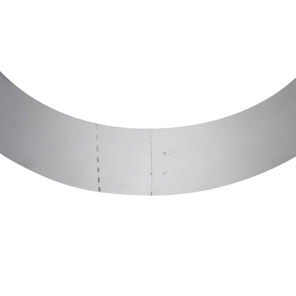 Rasenkante flexible Beeteinfassung 10 Stk 100x15 cm Verzinkter Stahl individuell