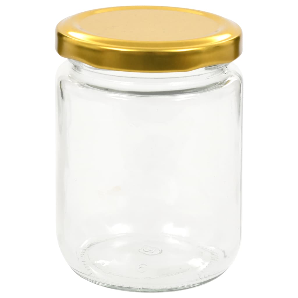 Marmeladengläser Deckel Gold 96 Stk. je 230 ml Einmachglas Honigglas