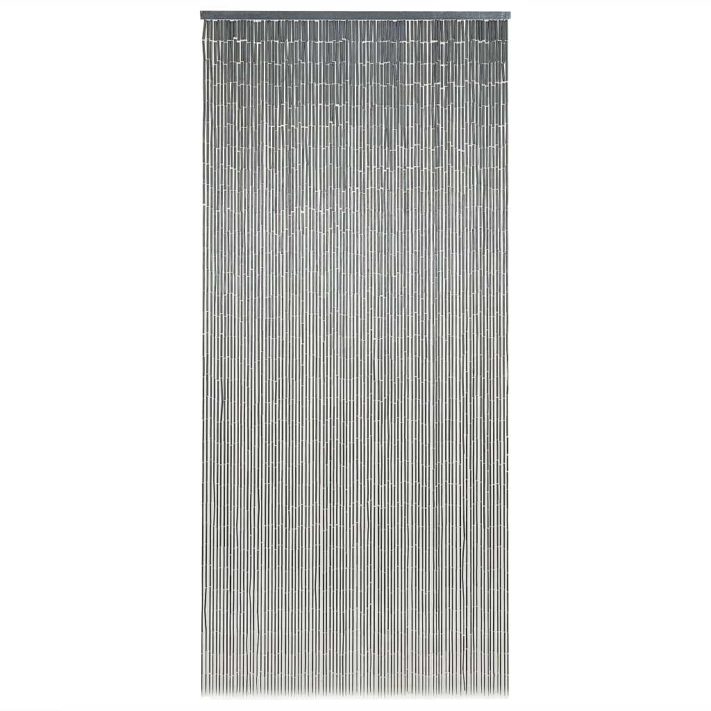 Türvorhang Insektenschutz Bambus 90 x 200 cm Raumteiler Fadenvorhang grau