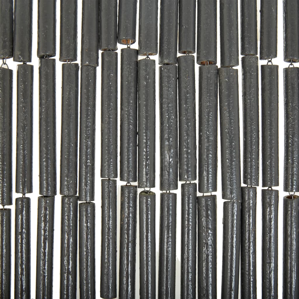 Türvorhang Insektenschutz Bambus 90 x 200 cm Raumteiler Fadenvorhang grau