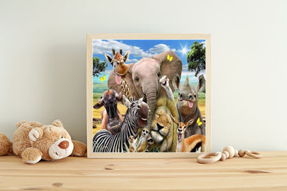 Malen nach Zahlen Erwachsene Lustige Tiere 40x50 cm Paint by Numbers DIY Öl Acryl Leinwand Bild Dekoration Funny Animals ohne Rahmen 1 Stück