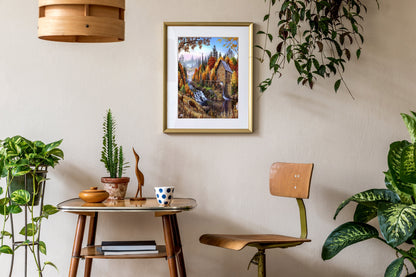 Paint by Numbers for Adults: Mill by the River, 40x50 cm, DIY Oil Acrylic Canvas Picture Decoration, Mill without Frame, 1 Piece