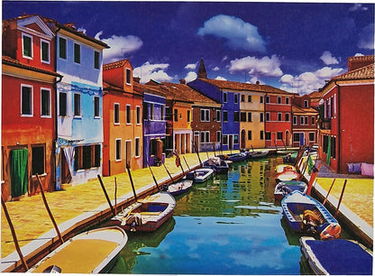Puzzle 1000 Teile Burano 69x51 cm Venedig Italien Italy romantisch Gehirntraining