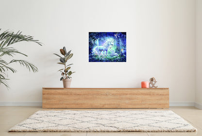 Diamond Painting DIY 5D Diamantmalerei magisches Einhorn 30x40 cm Gemälde Wanddekoration Gemälde Freizeitspaß Erwachsene Jugendliche