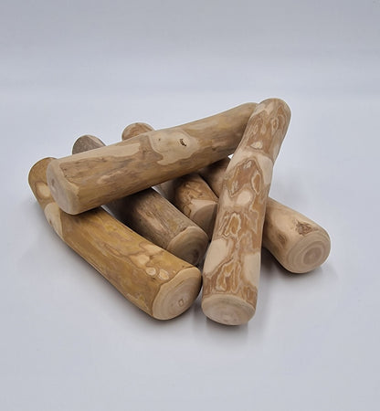 Chew bones for dogs, coffee wood natural chew stick, dental care dog toy M