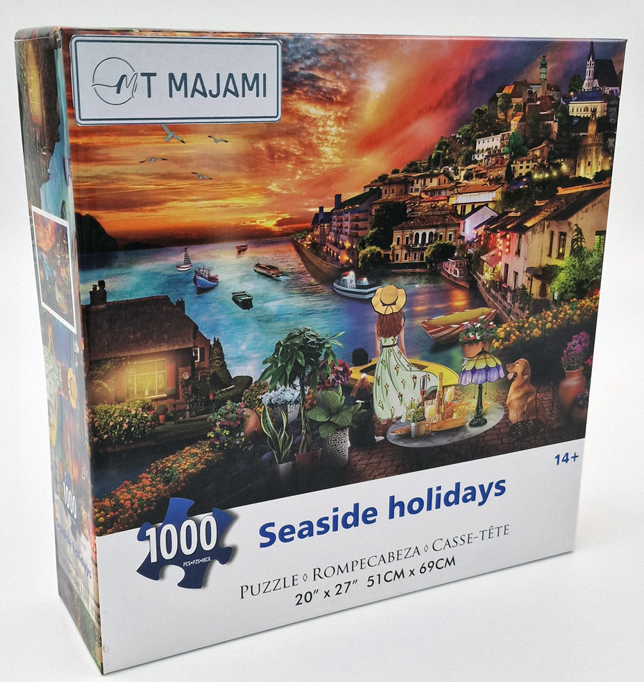 Puzzle 1000 Teile Seaside Holidays 69x51 cm Urlaub am Meer Gehirntraining Jigsaw