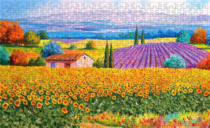 Puzzle 500 Teile Provence 46 x 28 cm Frankreich Lavendel Feld romantisch Gehirntraining ab 9 Jahren