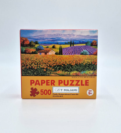 Puzzle 500 Teile Provence 46 x 28 cm Frankreich Lavendel Feld romantisch Gehirntraining ab 9 Jahren