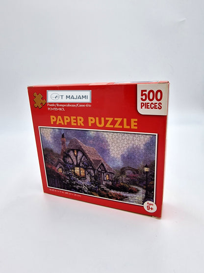 Puzzle 500 Teile Cottage 46 x 28 cm England Bauernhaus romantisch Gehirntraining ab 9 Jahren