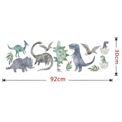 Dinosaurier Wandtattoo 12 Wandsticker Kinderzimmer Aufkleber Fensterbilder Dekoration Sticker