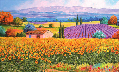 Puzzle 500 Teile Provence 46 x 28 cm Frankreich Lavendel Feld romantisch Gehirntraining ab 9 Jahren