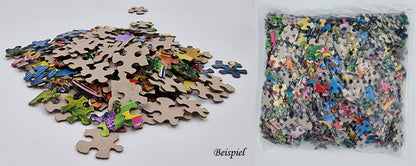 1000-piece puzzle Twilight Village 69x51 cm Romantic village twilight cottage brain training